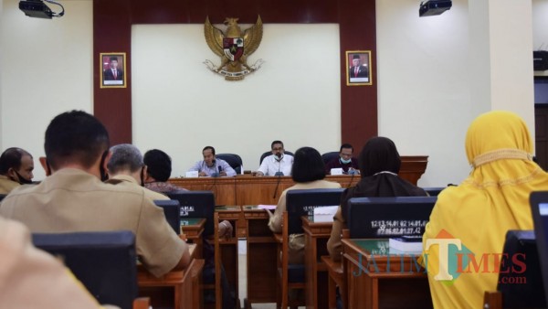 Pansus 1 DPRD Trenggalek rapat bersama jajaran OPD