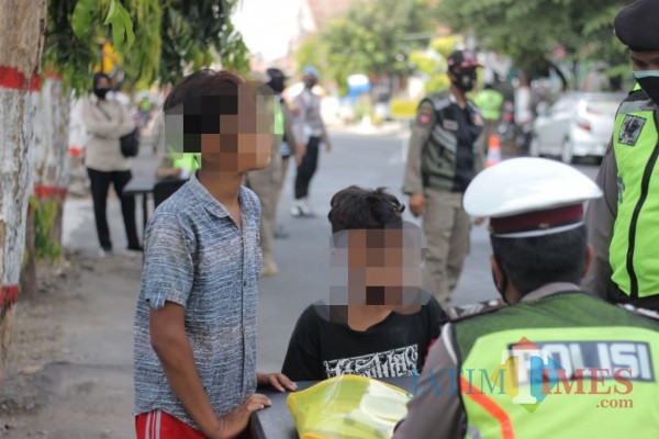 Dua bocah di Kota Blitar terjaring operasi yustisi