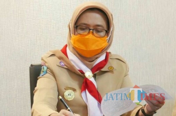Ketua Kwarcab Pramuka Lumajang Ir. Hj. Indah Amperawati (Foto : Moch. R. Abdul Fatah / Jatim TIMES)