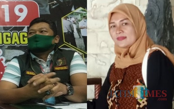 Wakil Jubir GTPP Covid-19 Tulungagung Galih Nusantoro dan Endriyani Politisi PPP Tulungagung / Foto : Istimewa / Tulungagung TIMES