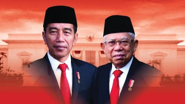 Joko Widodo dan Ma'ruf Amin (Foto: apahabar.com)