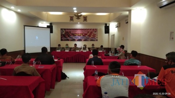 suasana peningkatan kapasitas dengan protokol kesehatan (Joko Pramono for Jatim TIMES)