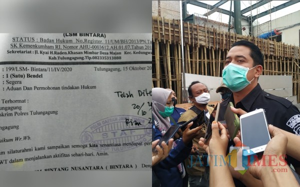 Surat aduan Bintara dan Kasat Reskrim AKP Ardyan Yudo Setyantoro. (Foto: Anang Basso/Tulungagung TIMES)