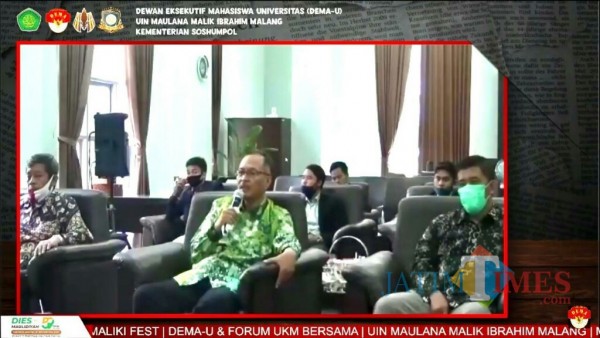 Rektor UIN Malang, Prof Dr Abdul Haris MAg. (Foto: YouTube DEMA UIN Maliki Malang)