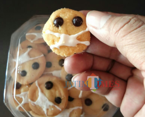 Kue masker buatan Kedai Q Brojo. (Foto: Abror Rosi/JatimTIMES)
