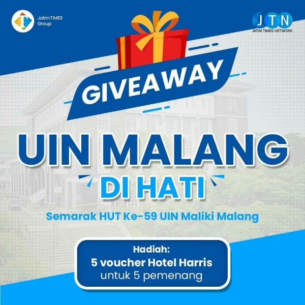 Giveaway Dies Maulidiyah UIN Maliki Malang. (Foto: MalangTIMES)