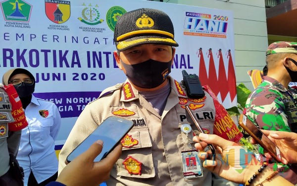 Kapolresta Malang Kota, Kombes Pol Leonardus Simarmata (Anggara Sudiongko/MalangTIMES)