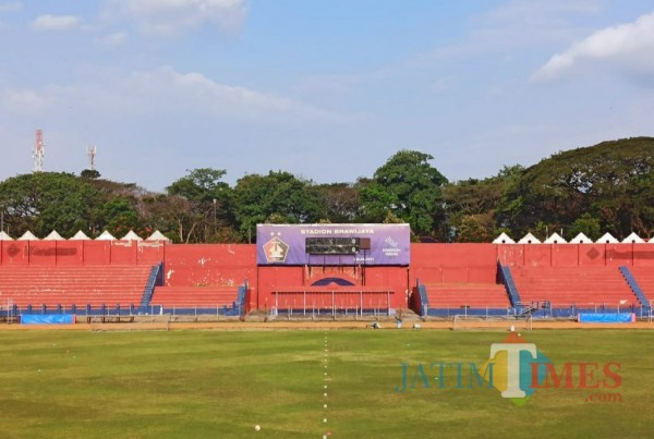 Stadion Brawijaya, tempat berlatih tim Persik Kediri. (Eko arif.s/Jatimtimes)