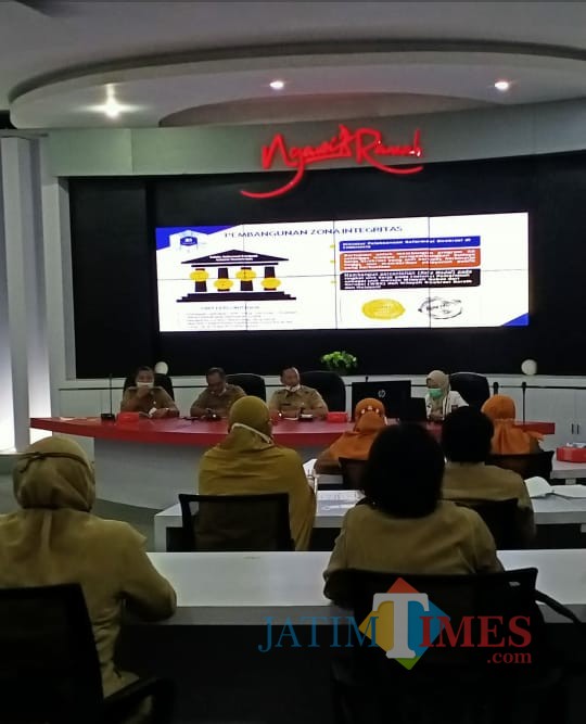 Evaluasi dari pembangunan zona integritas yang telah dilaksanakan di Kabupaten Ngawi. (Foto: Dokumen JatimTIMES)