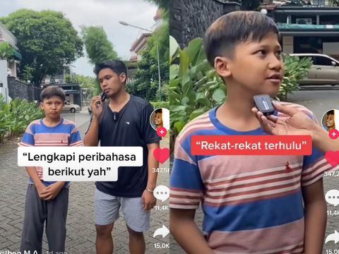 Viral gen Z tak tahu peribahasa(Foto: TikTok @iben_ma)
