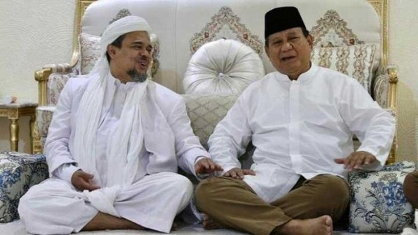 Habib Rizieq dan Prabowo (Foto: Pikiran rakyat)