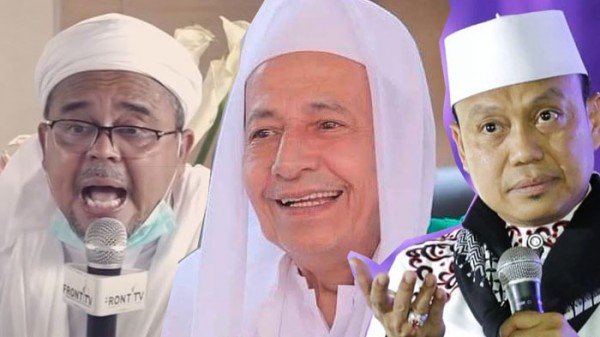 Habib Rizieq, Habib Luthfi dan Ustaz Das'ad Latif (Foto: IST)