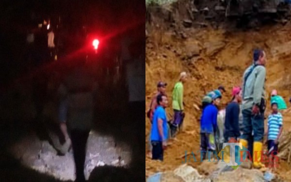 Warga saat mencari korban Suyut / Foto : Istimewa / Tulungagung TIMES
