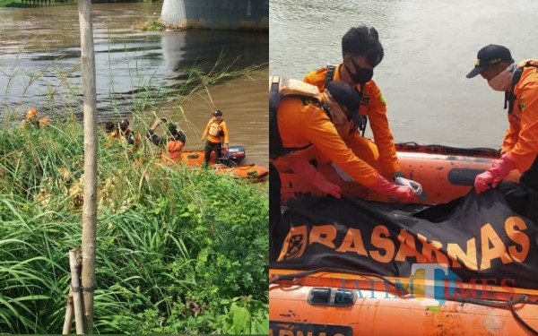 Basarnas saat evakuasi koban Tukani (Foto: Dokpol/ TulungagungTIMES)
