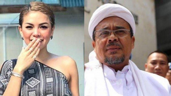 Nikita Mirzani dan Habib Rizieq (Foto: Tribunnews)