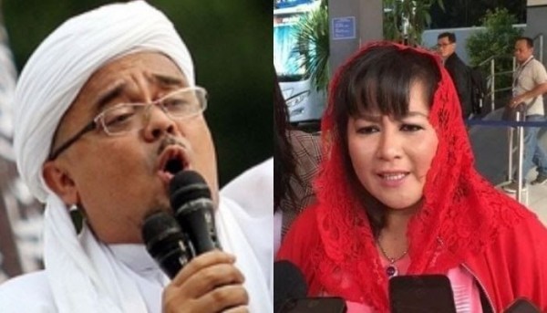 Habib Rizieq dan Dewi Tanjung (Foto: Pikiran Rakyat)
