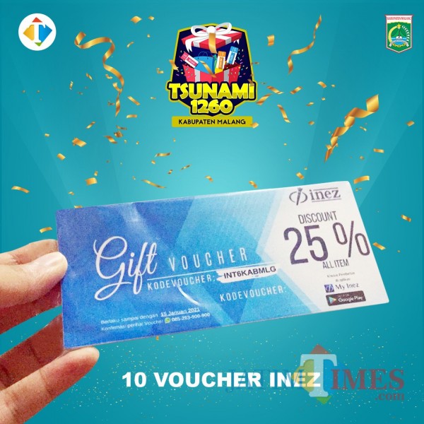 Voucher Inez Kosmetik. (Foto: Dokumentasi MalangTIMES).