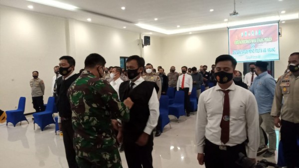 Peresmian Satgas Money Politik oleh Polres Malang dan Kodim 0818 (istimewa)