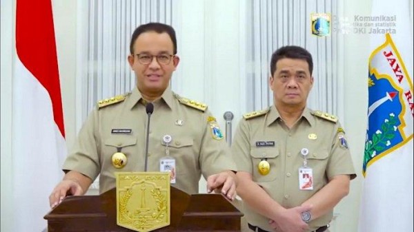 Anies Baswedan dan Riza Patria (Foto: Tribunnews)