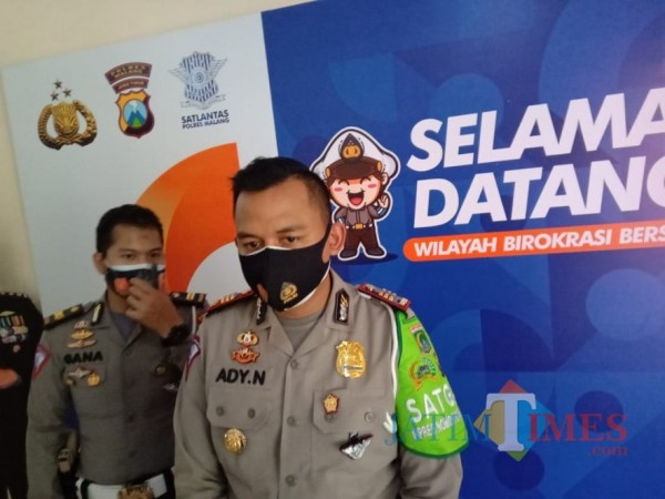 Kasat Lantas Polres Malang, AKP Ady Nugroho saat ditemui awak media beberapa waktu lalu. (Foto: Dok. JatimTimes)