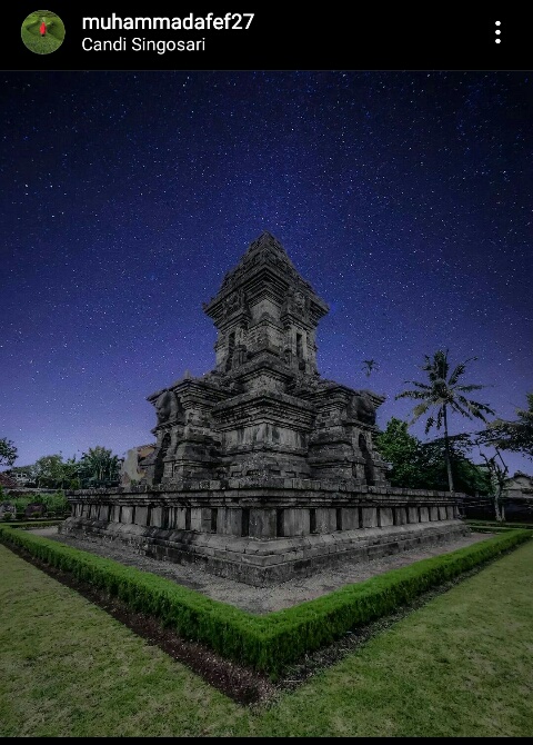 Salah satu unggahan dari peserta giveaway Tsunami 1.260 Kabupaten Malang. (Screenshot Instagram)