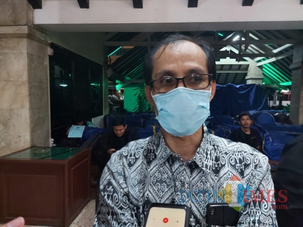 Kepala Disperindag Kabupaten Malang, Agung Purwanto saat ditemui awak media di Pendopo Agung Kabupaten Malang. (Foto: Tubagus Achmad/MalangTimes)