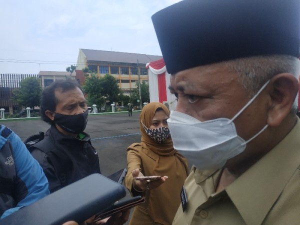 Bupati Kabuoaten Malang saat ditemui di Kodam 0818, Kepanjen, Selasa (12/1/2021)