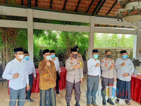 Pengurus MUI Jatim saat bertemu dengan Kapolda Jatim