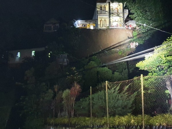 Salah satu tanah longsor di Dusun Pagersari, Desa Gunungsari, Kecamatan Bumiaji. (Foto: istimewa)