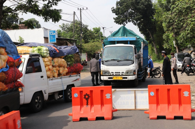 Kapolres Kediri memprediksikan puncak kepadatan pemudik yang akan melewati Pos Pengamanan Kandangan pada ada hari H Lebaran atau H + 1. (Foto: Ist)