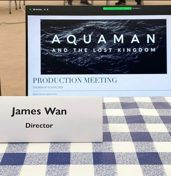 Postingan sutrada James Wan terkait sekuel Aquaman. (Foto: Instagram @creepypuppet).