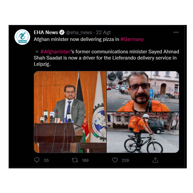 Menteri Afghanistan