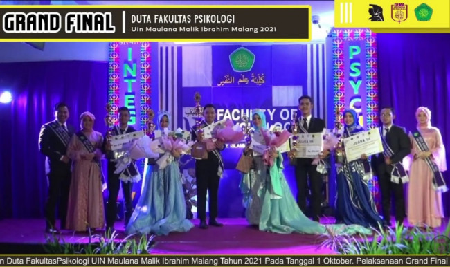 Deretan finalis Pemilihan Duta Fakultas Psikologi UIN Maliki Malang.