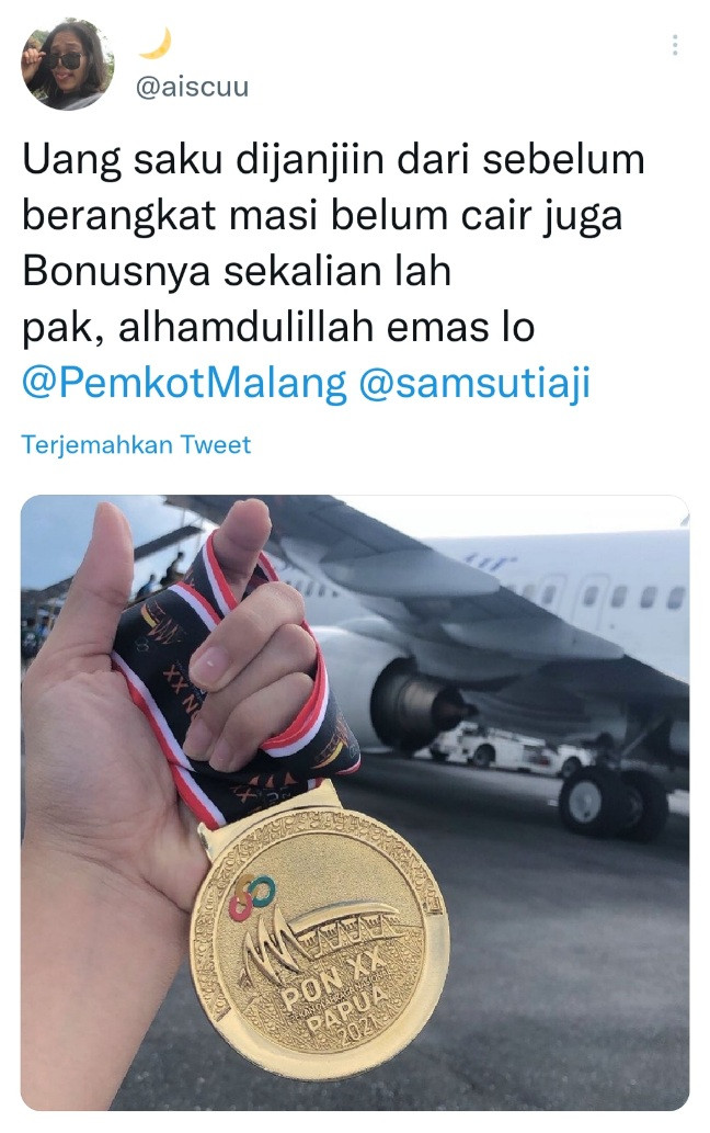 Salah satu cuitan di akun twitter Daizzatus.