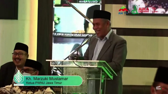 Ketua PWNU Jatim KH Marzuqi Mustamar.