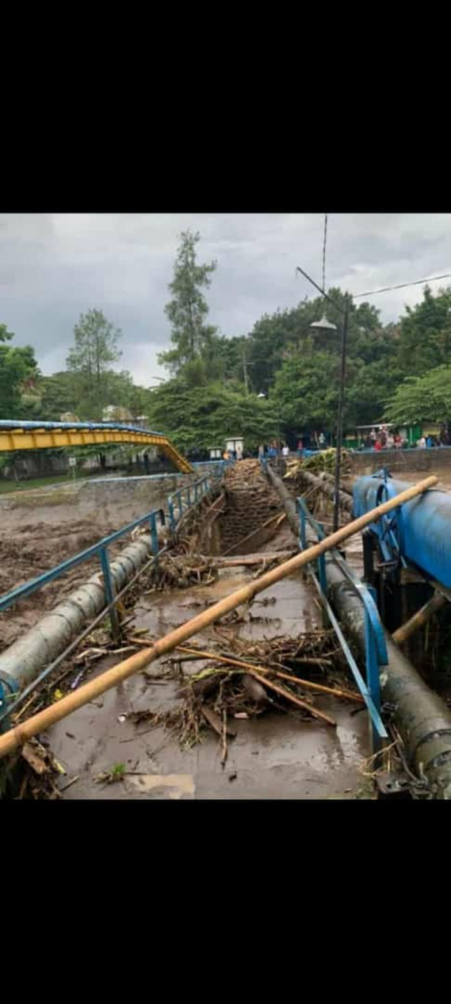 Banjir Kiriman Kota Batu, Jembatan Sengkaling Putus