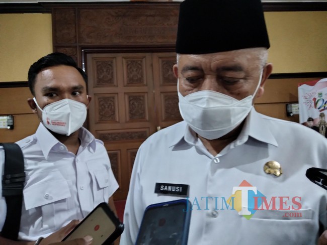 Bupati Malang, HM. Sanusi.(Foto: Riski Wijaya/MalangTIMES).