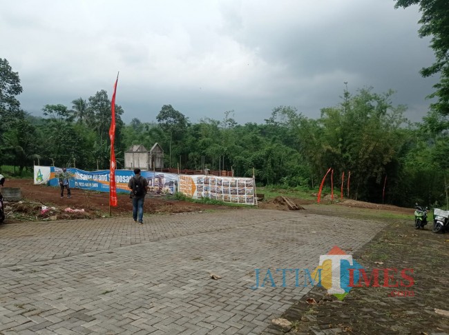 Lokasi lahan yang akan dibangun perumahan Grand Ahsana Singosari.(Foto: Hendra Saputra/MalangTIMES)