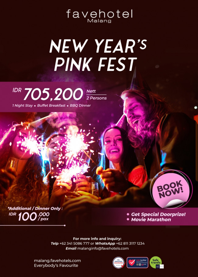 New Year's Pink Fest favehotel Malang (foto: favehotel Malang for JatimTIMES) 