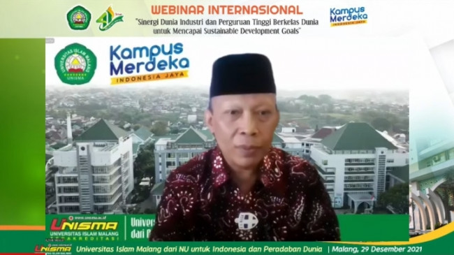 Webinar Bersama Dubes RI untuk Mesir, Rektor Unisma: Kebesaran Al Azhar Jadi Spirit Kami