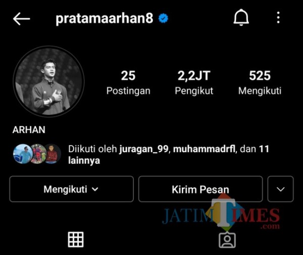 Raih Gelar Pemain Muda Terbaik, Instagram Pratama Arhan Tembus 2,2 Juta Followers