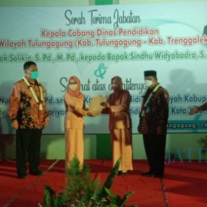 Serah Terima Jabatan Kacabdin Wilayah Tulungagung, Ini Pesan Pejabat Lama dan Baru