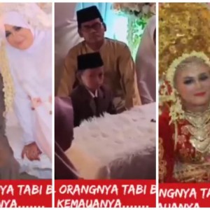 Viral, Video Pernikahan dengan Mempelai Pria yang Terlihat Seperti Bocah