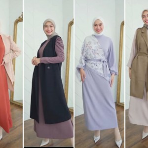 4 Cara Styling Dress Polos Jadi Lebih Modis ala Hijabers, Bisa Dicontek Nih!