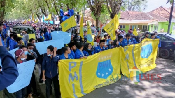 Ribuan Kader PMII Geruduk Polres Sumenep, Desak Penuntasan Dugaan Pencemaran Nama Organisasi