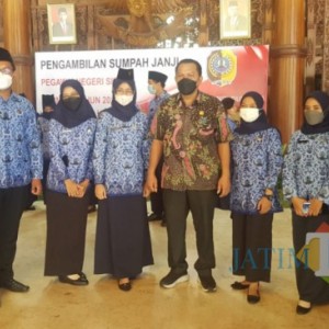 Pengambilan Sumpah Janji PNS Formasi Tahun 2019 di Tulungagung, 1 Mengundurkan Diri 1 Berhalangan Tetap