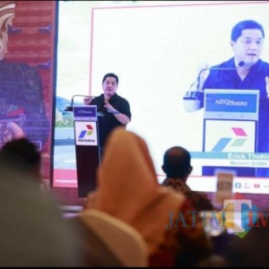 Hadir di Kota Madiun, Menteri BUMN Erick Thohir Sosialisasi Program Pertashop