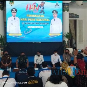 Peringati HPN 2022, Bupati Madiun Ingatkan Peran Penting Insan Pers dalam Pembangunan