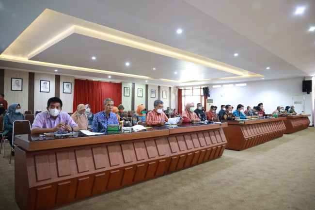 Sosialisasi kebijakan penerapan sistem Merit dalam manajemen ASN Pemkot Kediri Tahun 2022 di Ruang Joyoboyo, Kamis (19/5). (Foto: Dok. Istimewa)