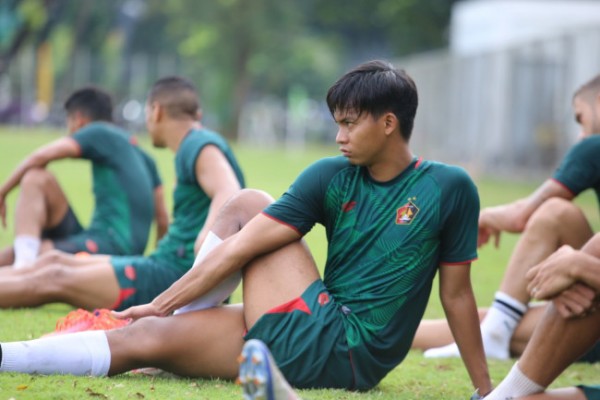 Pemain Persik saat menjalani sesi latihan.(foto: istimewa)